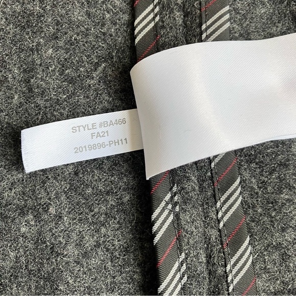 J. Crew Alfie Italian Wool Knit Blazer Jacket Charcoal Grey Heather Office Sz 6P - Picture 16 of 16